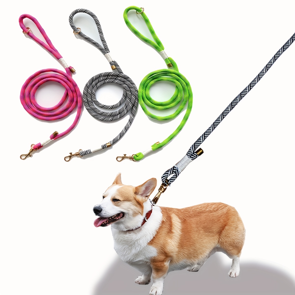 Thickened Round Rope Dog Walking Lead for All Sizes