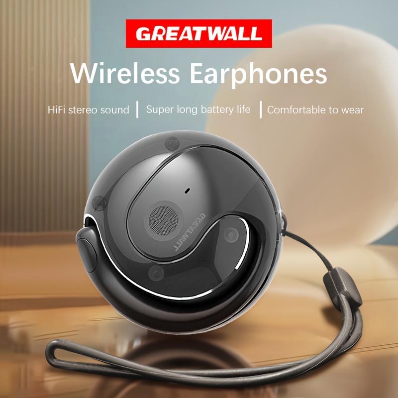 

Greatwall Tws Wireless Earphones Hifi Headphones Stereo Sound Sports Headset With In Ear Built In Microphone Hd Call Earbuds Spherical Charging Case