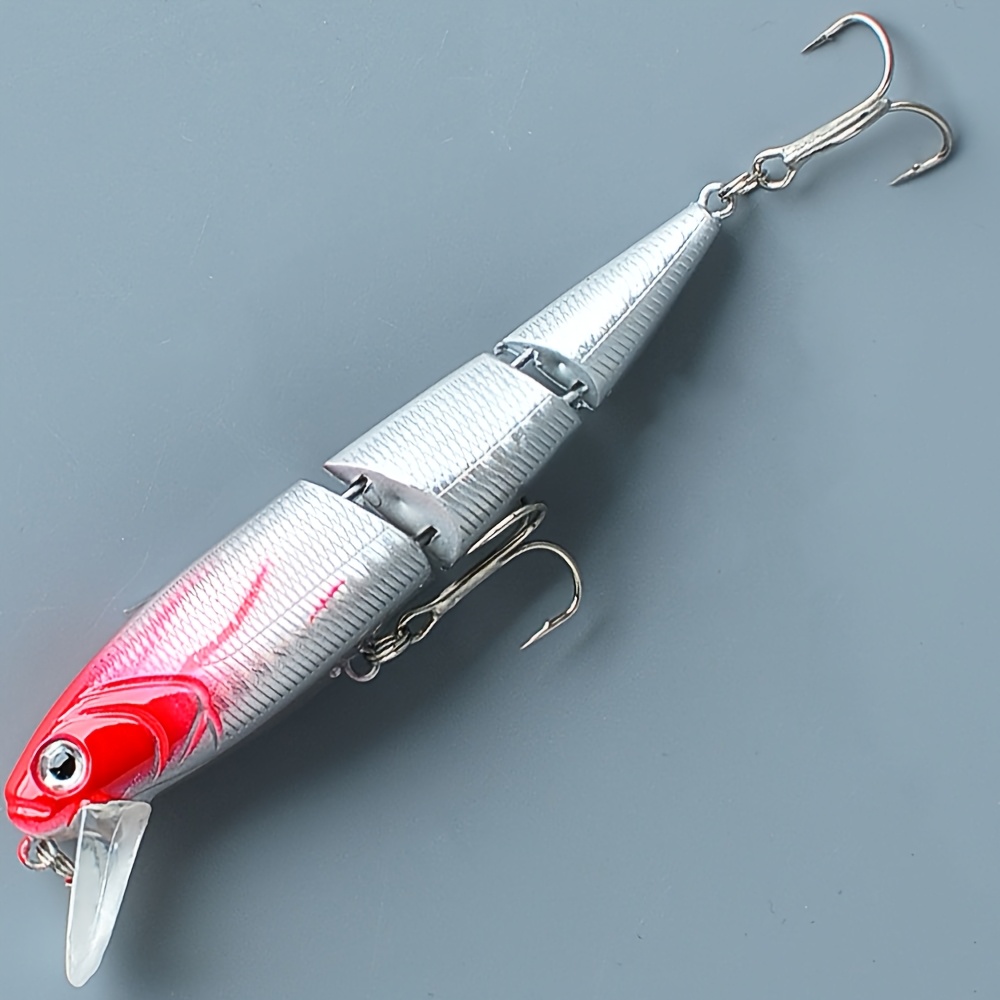 TEMU 1pc Fishing Lure With Hooks, Minnow Artificial Hard Bait Crankbait, 4.33inch/0.54oz, Ideal For Freshwater & Saltwater Angling, Fishing Bait