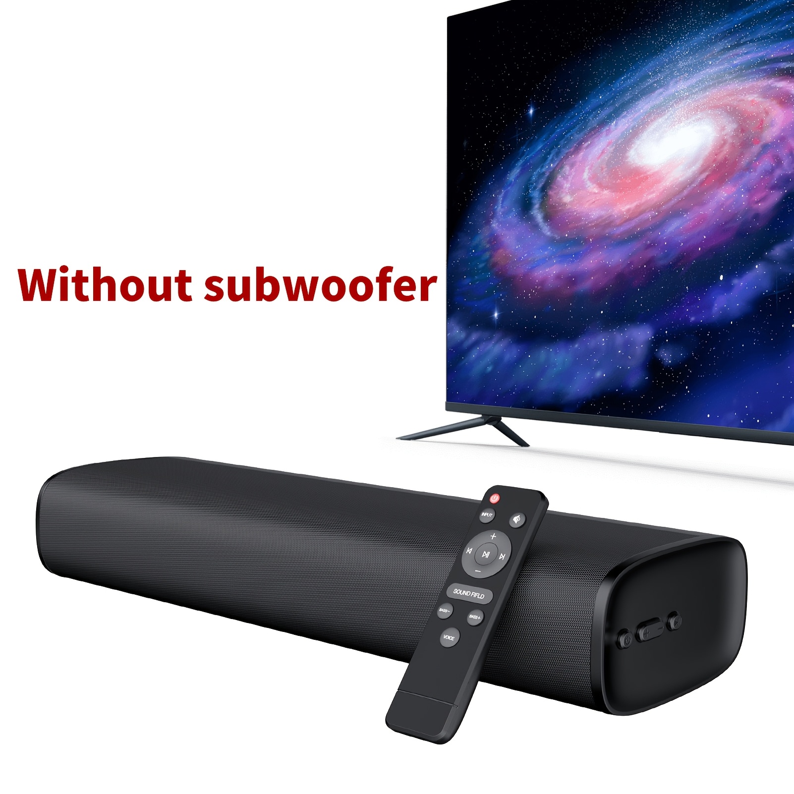 TEMU Sound Bar With Subwoofer, Soundbar For Smart Tv, Mini Soundbars With Arc/optical/aux/wireless Connect, Surround Sound System For