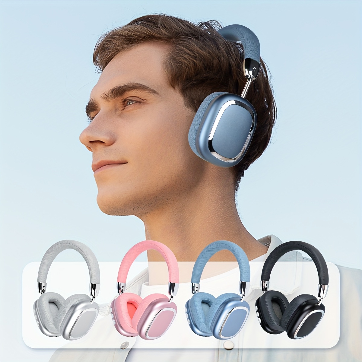 

B35 Premium Wireless Headset - Full Coverage, Foldable & Stretchable Design With Electroplated Accents, Hd Calls, Bass, Usb-c Charging - Ideal For Gaming & Online Classes, Best For Christmas