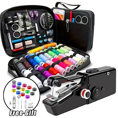 14 coils 6 accessories handheld sewing machine portable sewing machine quick portable sewing machines for emergency sewing machine for beginners and adults hand held sewing device suitable for and diy battery powered