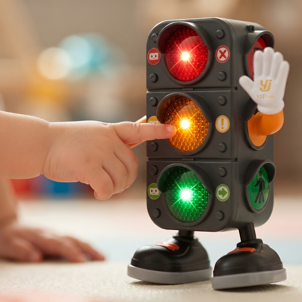 Light Up Musical Dancing Traffic Light Toy for Cognitive Games