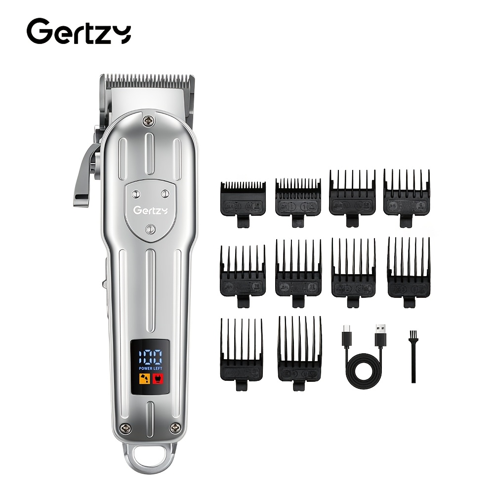 This Electric Hair Trimmer Features Power Indicator And Multiple Limit Combs, Making It User-friendly For Professional Haircuts. Portable With Usb Charging, Ideal For For Home Use And Salons