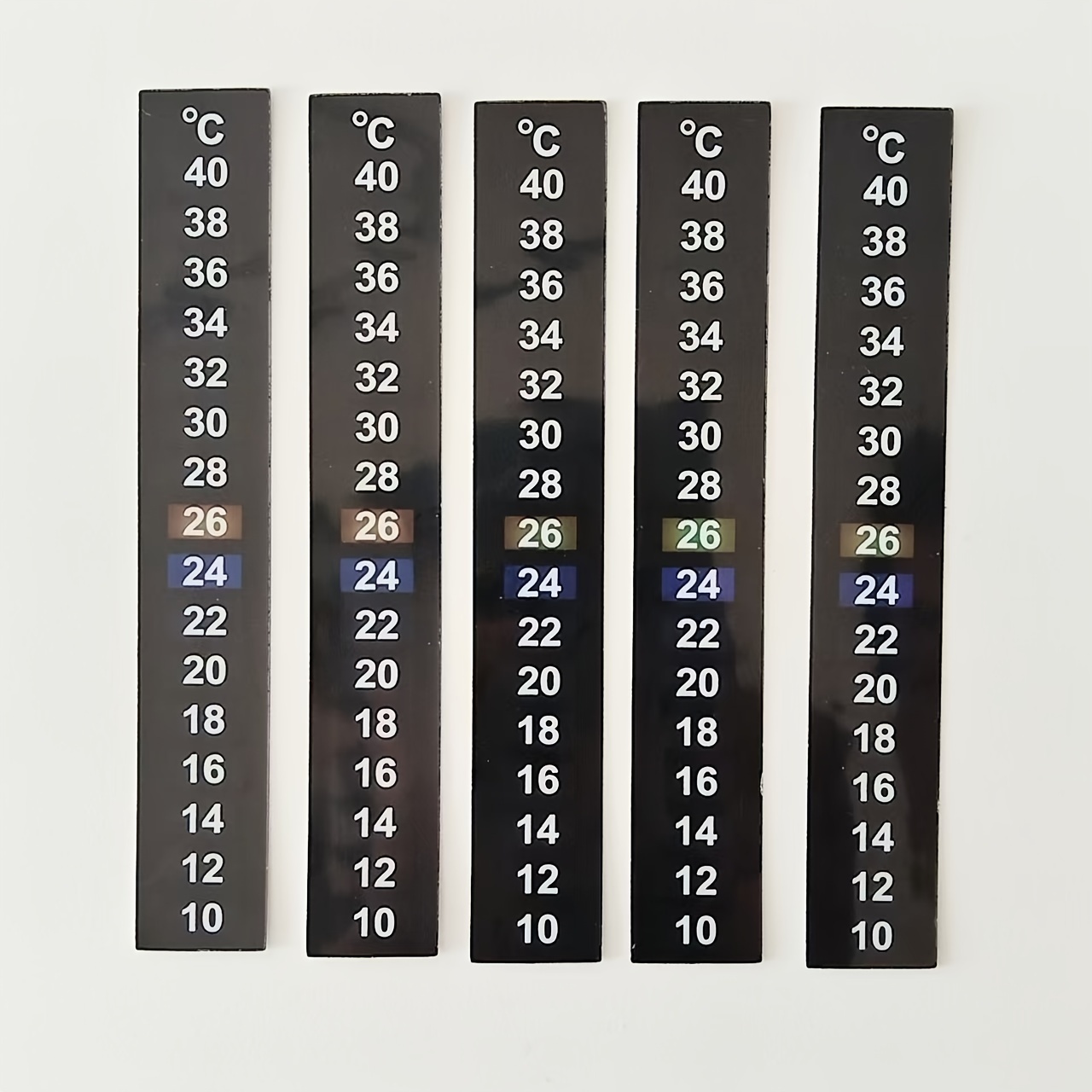 1/5/10pcs Lcd Fish Tank Temperature Stickers, 10-40°c Range, Uncharged, No Battery Required, Aquarium Temperature Detection Degrees