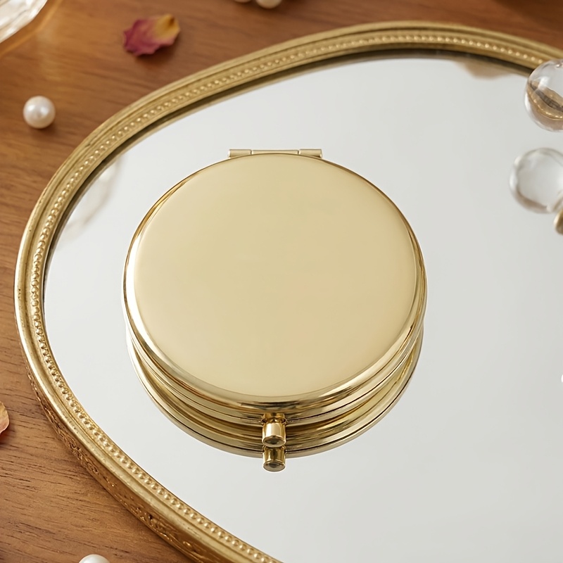 Personalized Mirror, Engraved Name, Metal Material, Pocket Makeup Mirror, Bridesmaid Gift, Bridal Shower Gift, Gift For Mother, Wedding Party Gift