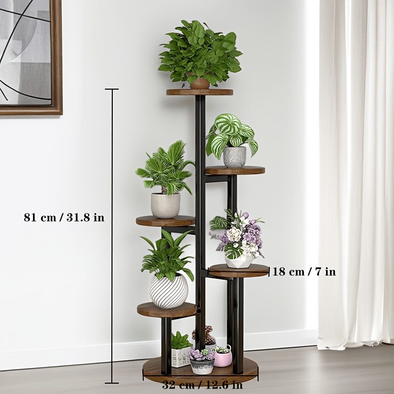 TEMU Plant Stand Flower Shelf -indoor/ Outdoor Multi-functional Display Rack For Potted Plants, Succulents, Herbs & Home Decor. Sturdy & Space-saving
