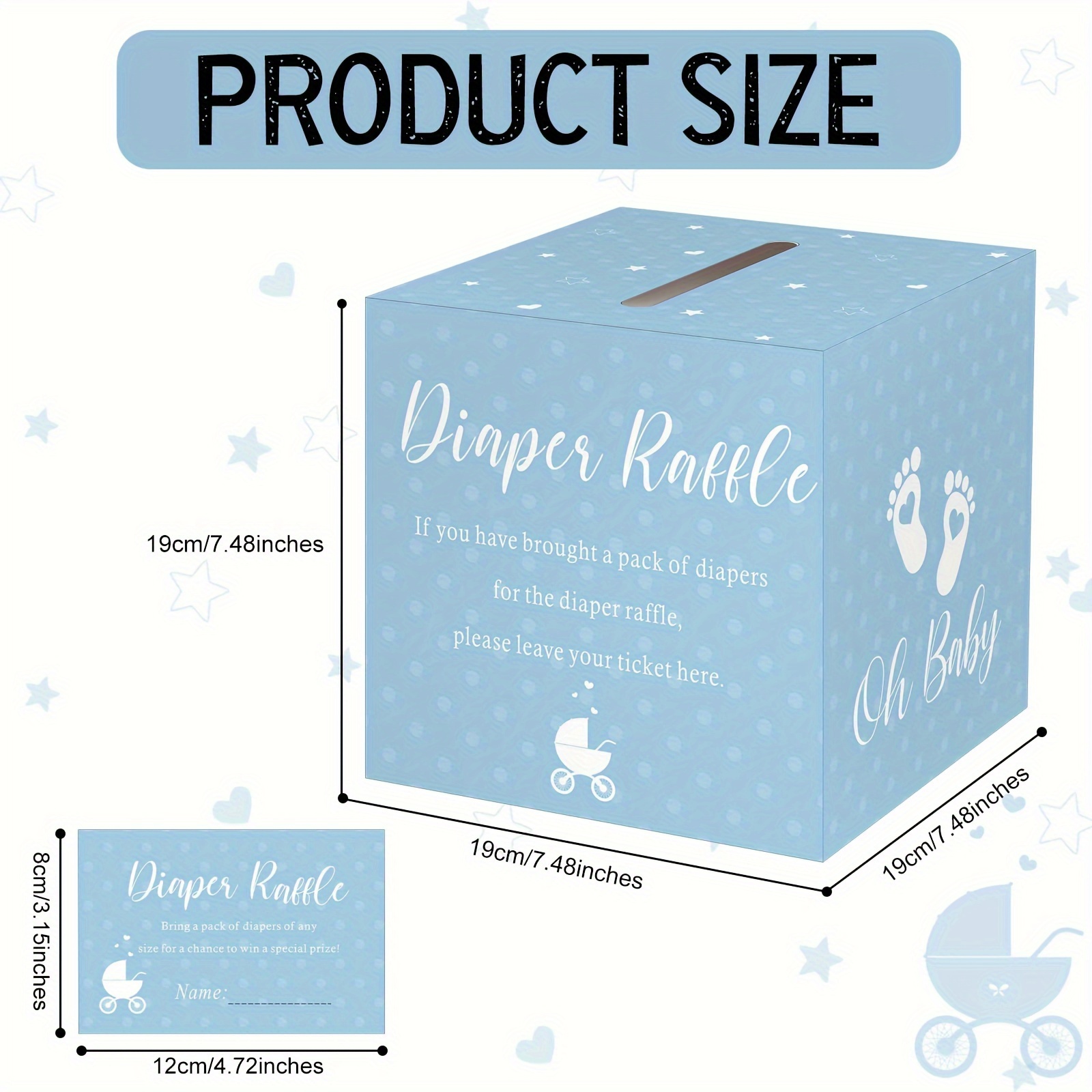 51pcs diaper shower game invitation Temu