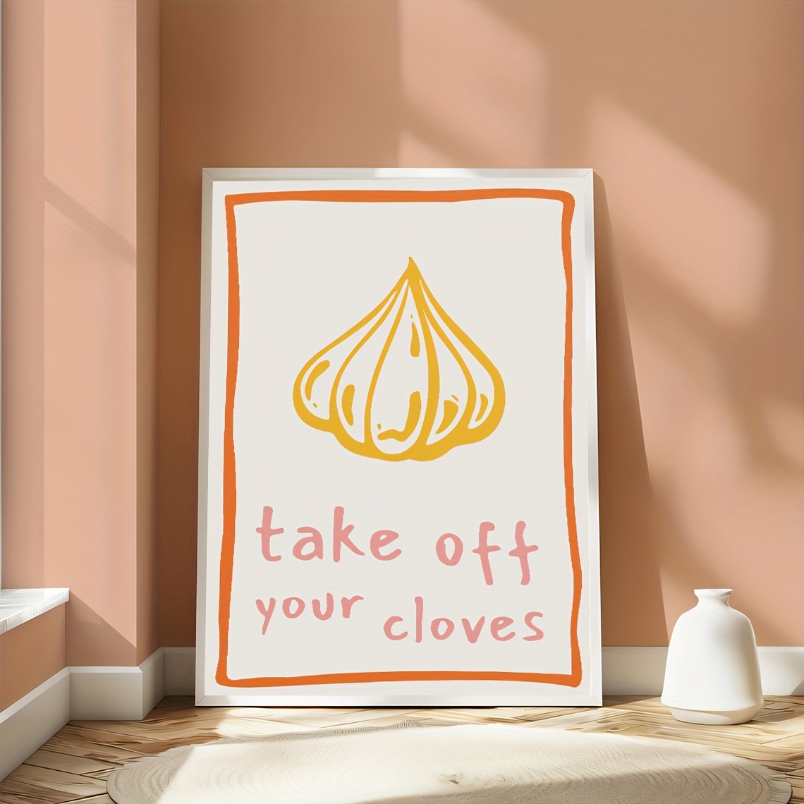 TEMU 1pc Frameless Your Cloves Kitchen Posters, Retro Aesthetic Kitchen Canvas Painting, Art, Birthday Present, Living Room, Bedroom, Kitchen,