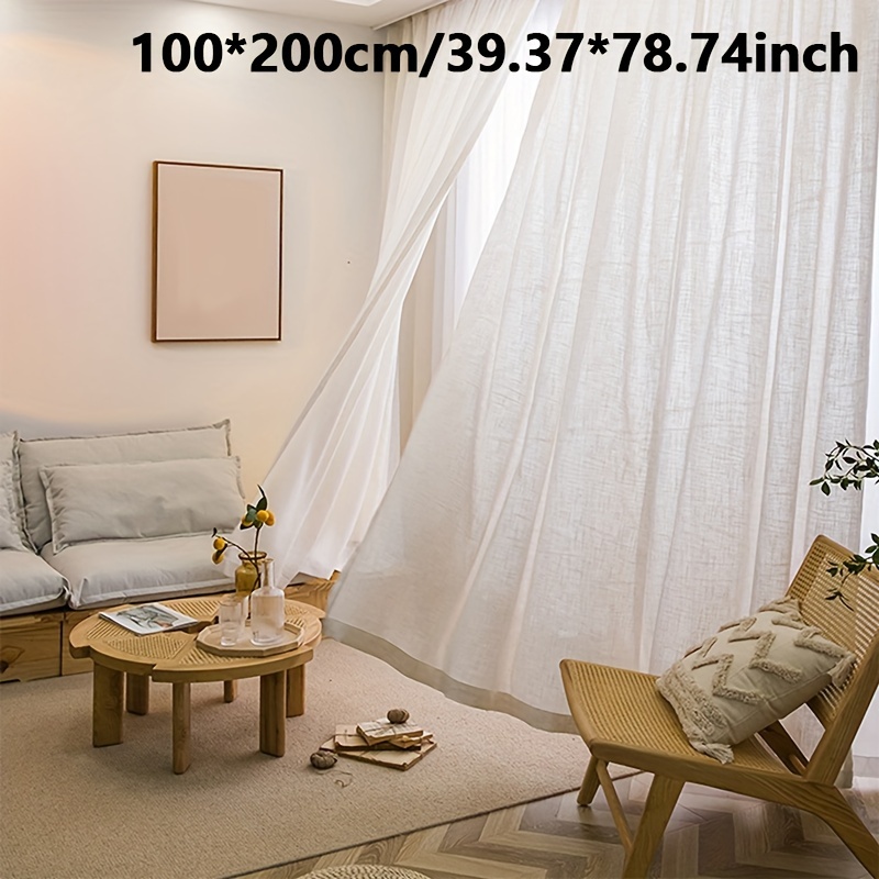 Tende In Poliestere Ecru - 45x180 Cm, Coppia, Stile Pulito - Foto 8