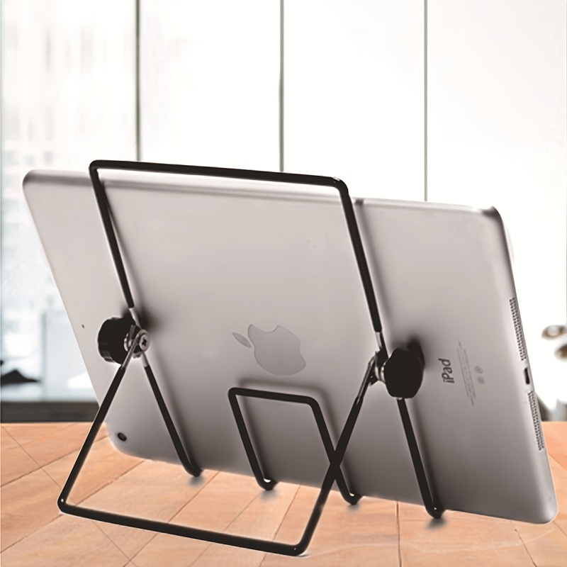 Adjustable Stainless Steel Tablet And Phone Stand, Portable Folding Floor Lazy Stand, Line Triangle Stand For Mobile Devices