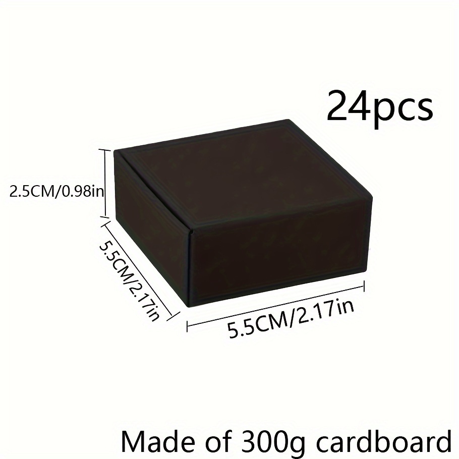 Image of 24pcs/6pcs Paper Gift .17 * 2.17 * Inch Small Bracelet Gift Box Jewelry Small Packaging Box Small Jewelry Box Handmade Party Gift Box
