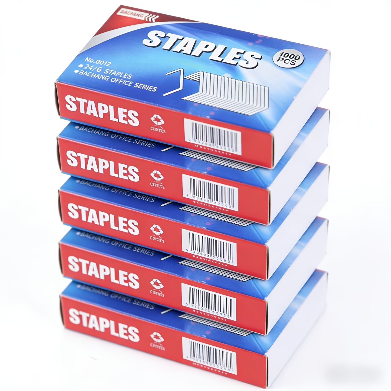 TEMU Agencement pour agrafeuse, (1000*10 par boîte) Agrafes en acier inoxydable, pour agrafeuse standard, capacité de 25 pages, pour fournitures de