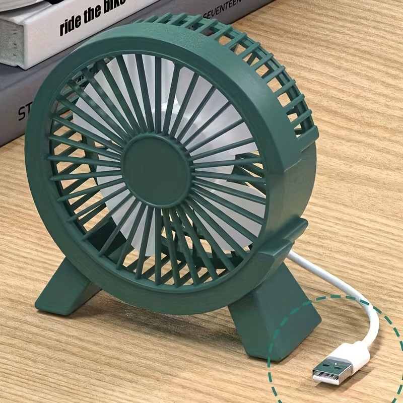 

Portable Mini Usb Desk Fan, Quiet Operation, Safe Grille Design, Ideal For Office Dorm, Rechargeable Personal Table Fan For Cool Summer Breeze