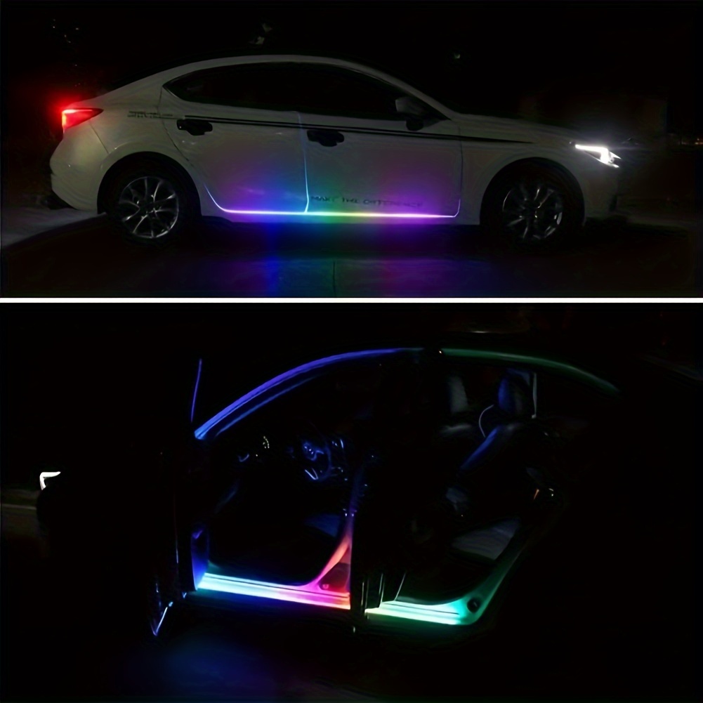 car pedal led light strip chassis light rgb side door lights Temu