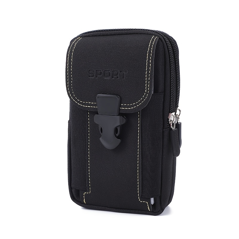 Image of Unisex Belt Pouch Mobile Phone Bag For Men Phone Holster Bag Molle Waist Bag Pack Small Tactical Duty Belt Backpack Card Holder Gift For Men