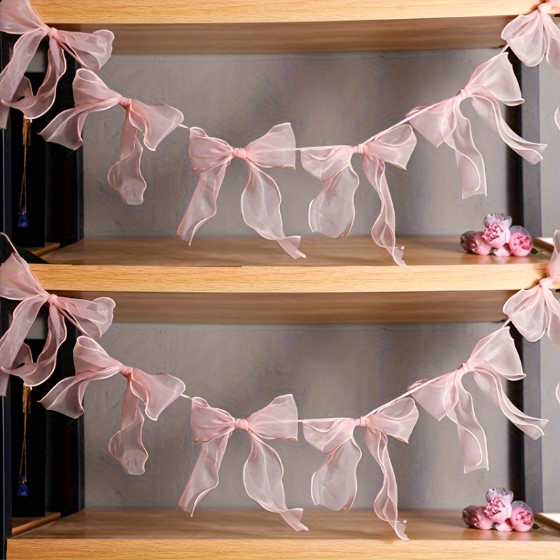 TEMU 10 neue Schleifenmuster Dekorationen für Geburtstagsfeiern, Valentinstag Hochzeit Party Hintergrund Dekorationen, Feiertags Party Hintergrund
