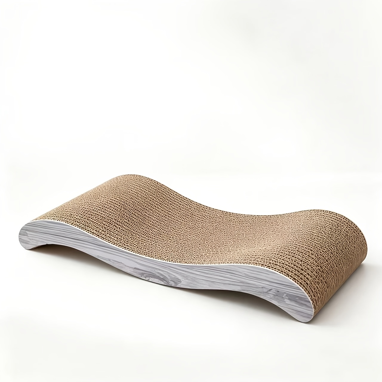 TEMU 1pc Reversible Corrugated Cardboard Cat Toy High-density Corrugated Paper No Scratching