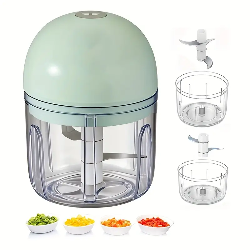electric mini garlic mincer usb rechargeable 250ml food processor with 1000 rpm motor portable handheld design for garlic onion ginger chili vegetables appliance for garlic crusher vegetable chopper modern kitchenware durable plastic body Product details 0