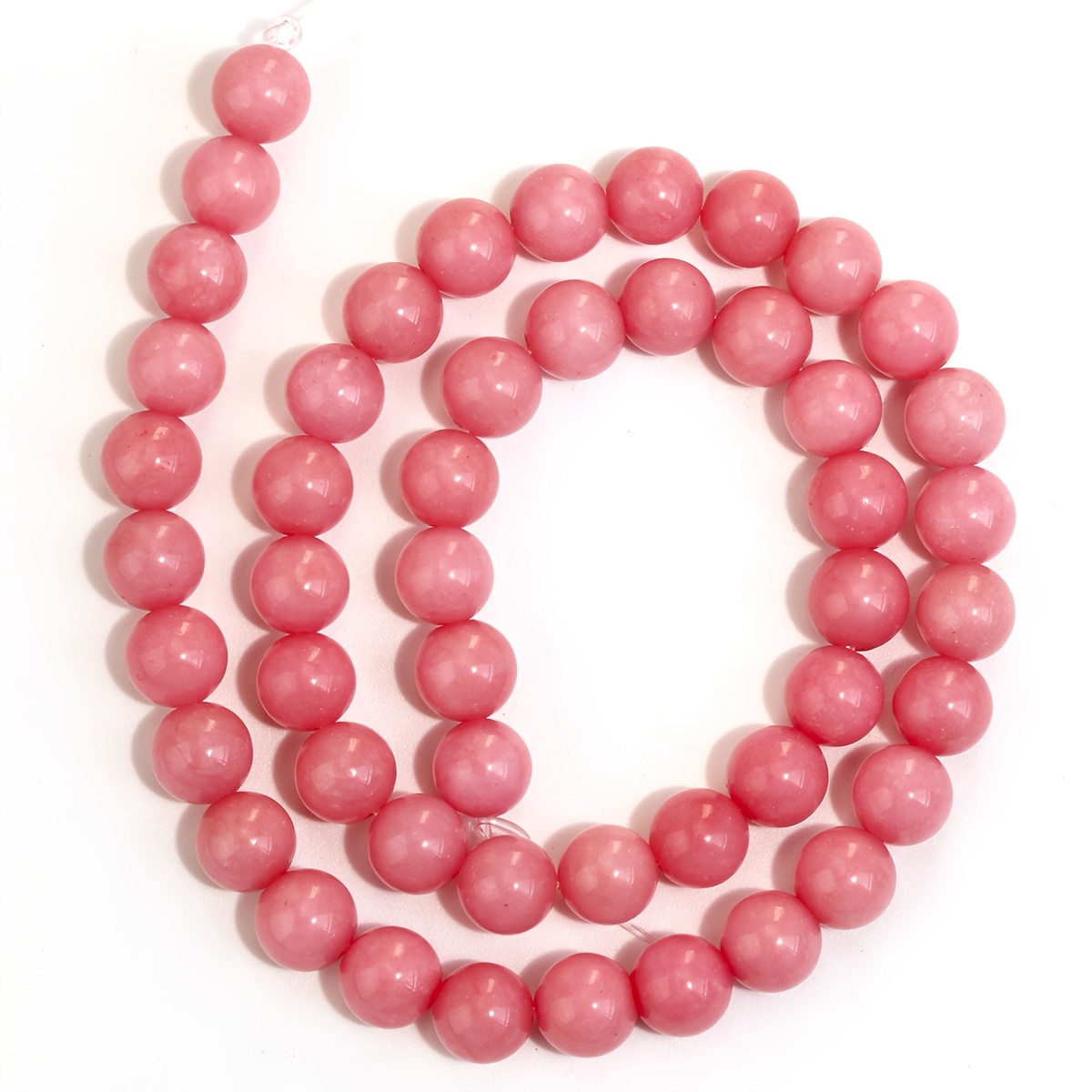 TEMU Perles de rhodochrosite naturelle, perles rondes 4/6/8 mm à pour la fabrication de bijoux, , bracelets, boucles d'oreilles à soi-, accessoires