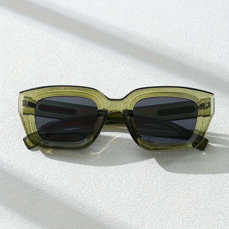 1pc Special Women's Glasses - Irregular Three-Dimensional Style, Olive Green Trendy and Stylish for Photoshoots & Parties,hilarious Christmas Gifts.