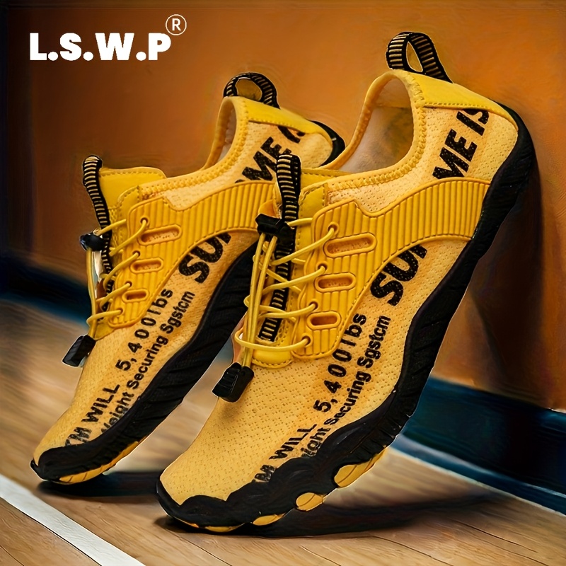 Image of Men's Wading Shoes, Anti-slip, Breathable Knit Mesh Indoor Yoga Shoes, Wide Toe Box