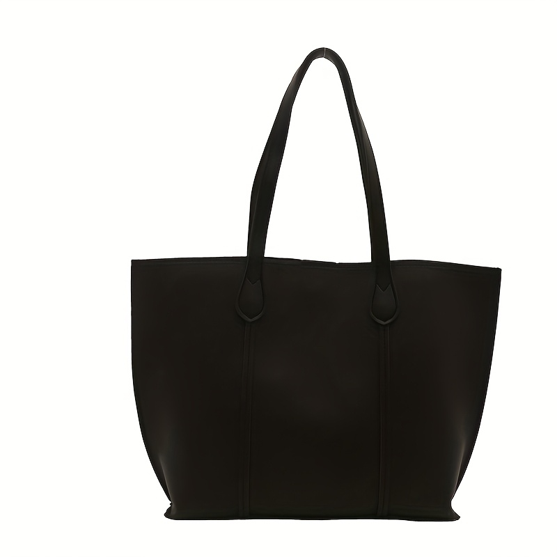 Image of Women's Large Capacity Vintage Tote Bag Suitable For, Travel & Daily Use - Closure, Strap Elegant Retro Handbag, Color, & Spacious For Documents/books, Casual/formal Use