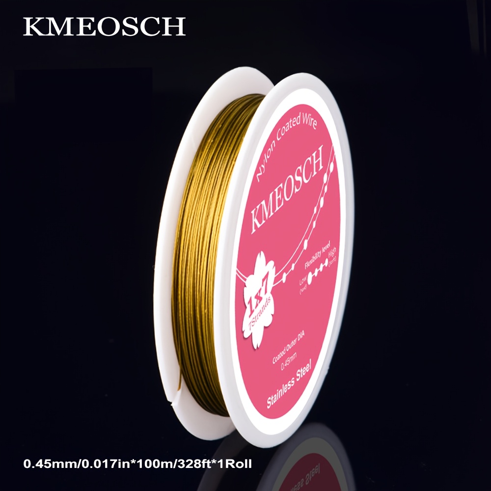 KMEOSCH Stainless Steel Beading Wire for Jewelry Making
