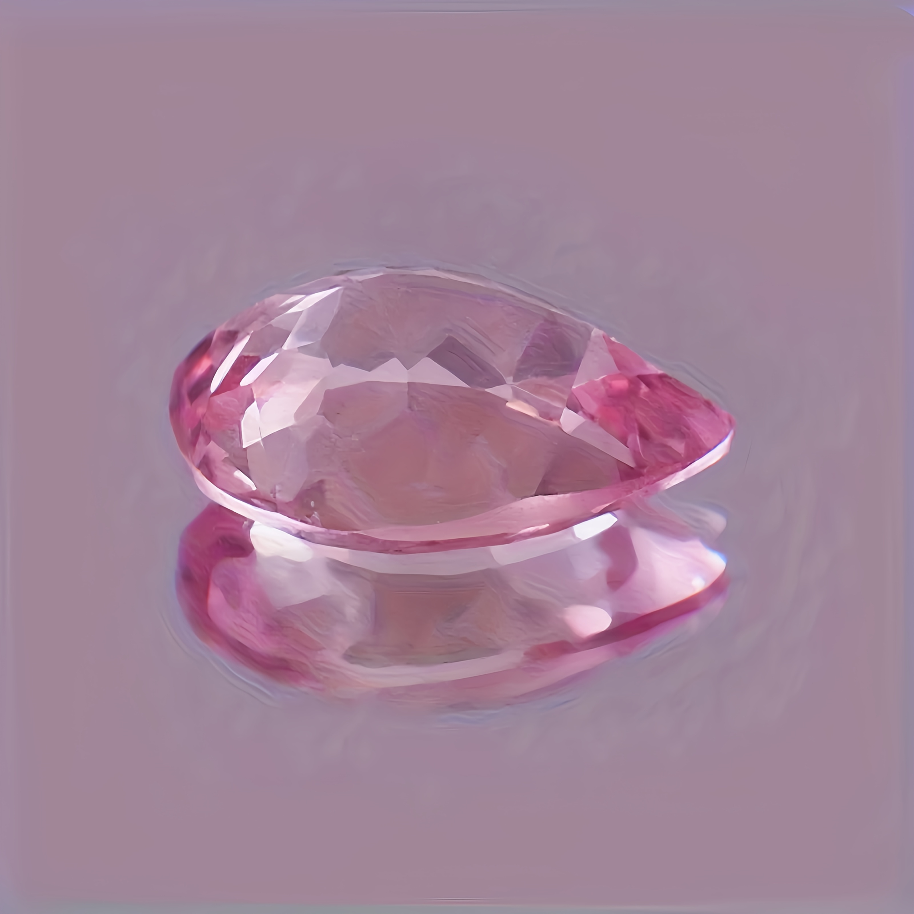 6pc High-Quality Pink Glass Water Drop Bead Set