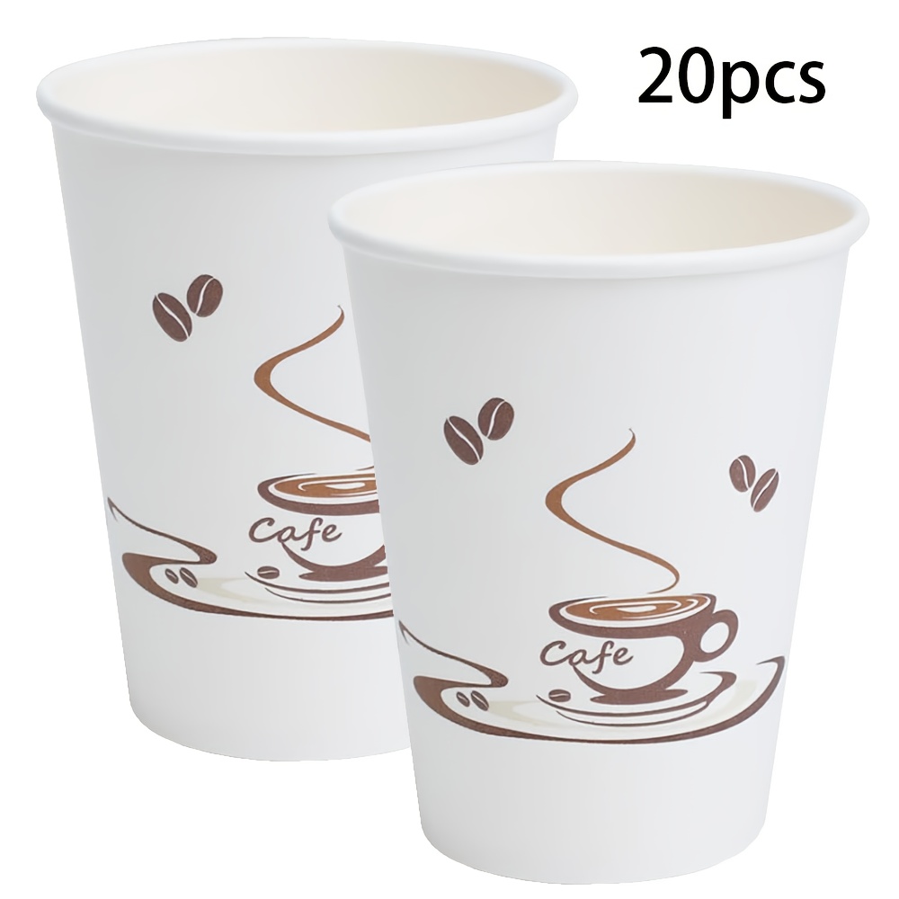 Image of 20pcs/40pcs/60pcs, 9oz Cups, Paper Cups For Hot/cold Beverage, Leak-free Paper Cups For Cafe, Restaurant, Office And Home, Disposable Paper Cups, Cup, Hot Cups For Daily Use For Halloween、christmas