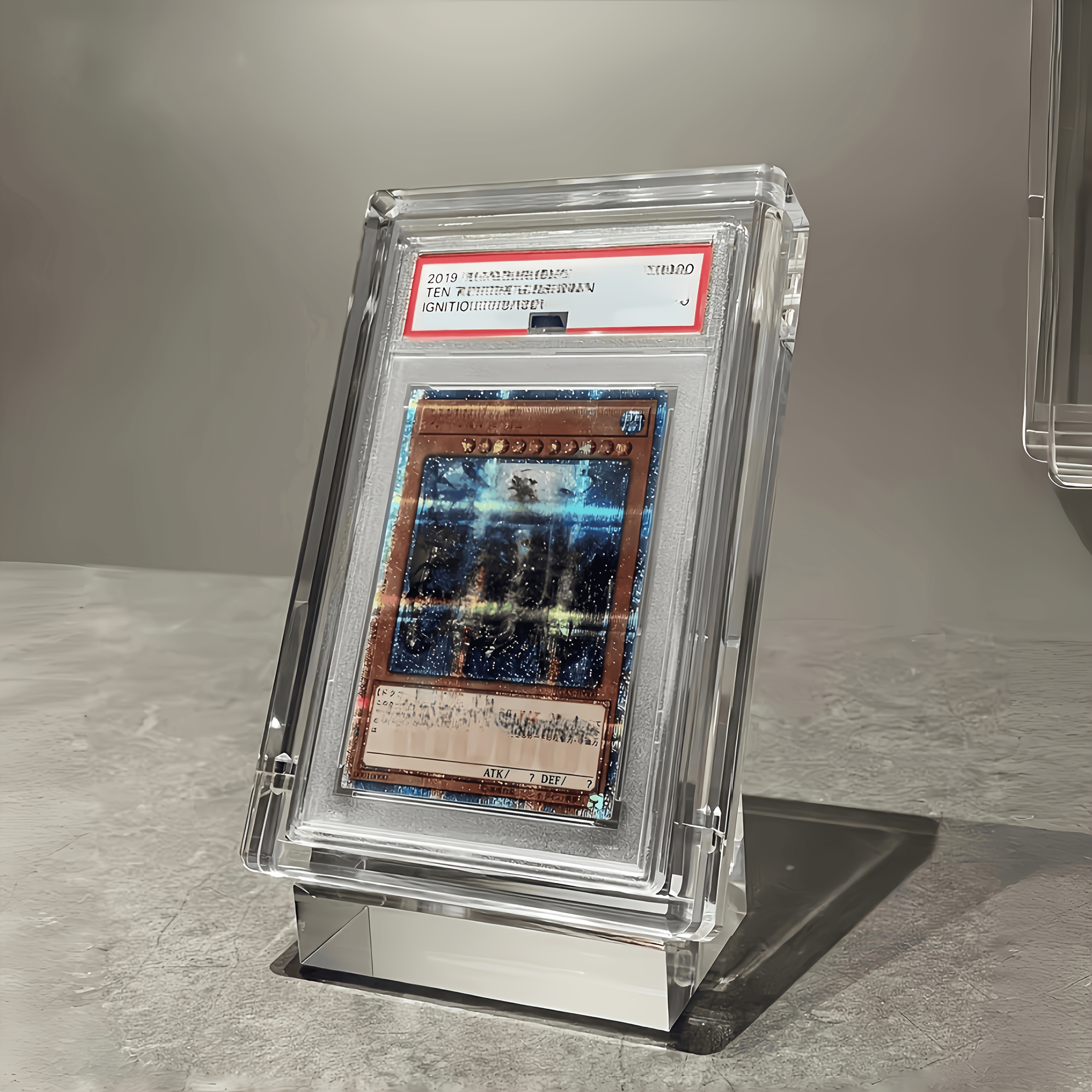 graded card acrylic case CRDC 35 Baseball Display - Sports Card Display Case - Wall Mount Lockable Trading Cards Frame with UV Protection for Display Basketball Fooball Hockey Cards-Vertical minimalist look suited for any collectors display Characteristics forpsa graded card display acrylic