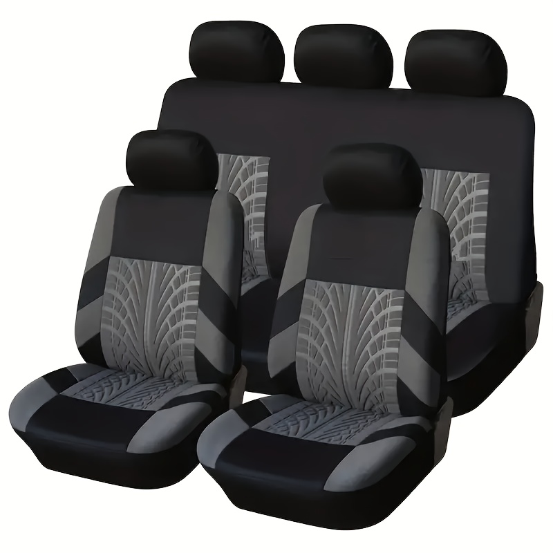 TEMU 9pcs Seat Covers Set - Breathable , , Keeps Your Vehicle Looking New