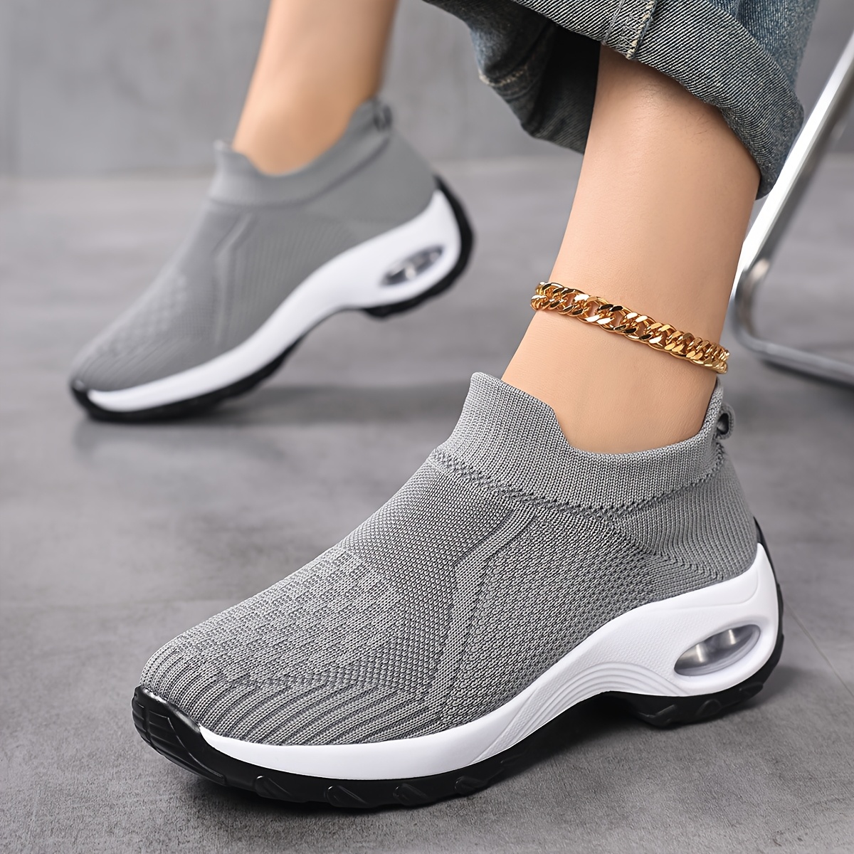 tenis femininos respiráveis com tecnologia de amortecimento Temu