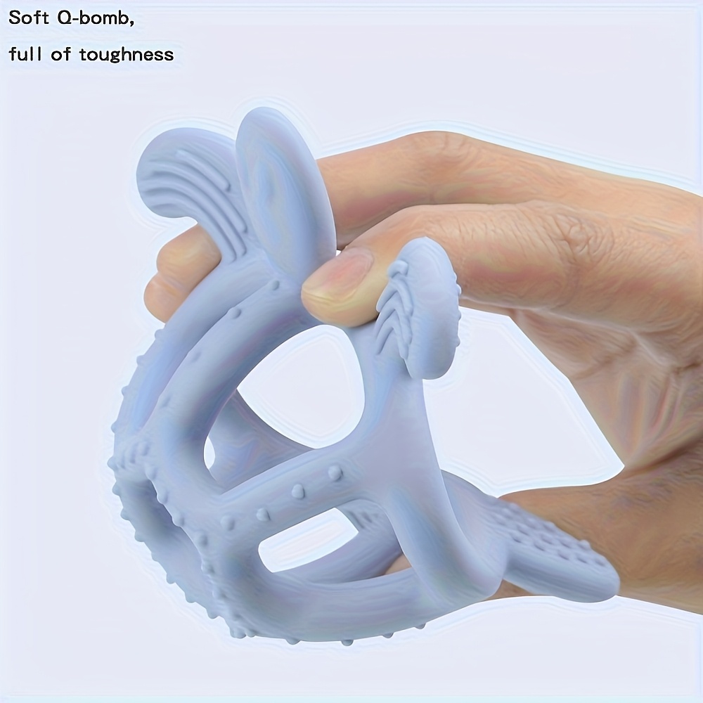 TYRY.HU Baby Turtle Teether Toy, Multi-Texture Chew Toy