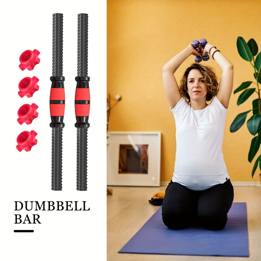 

2pcs/set Dumbbell Bars With Dumbbell Collar Clips, Suitable For Fitness, Weight Lifting, Strength Training