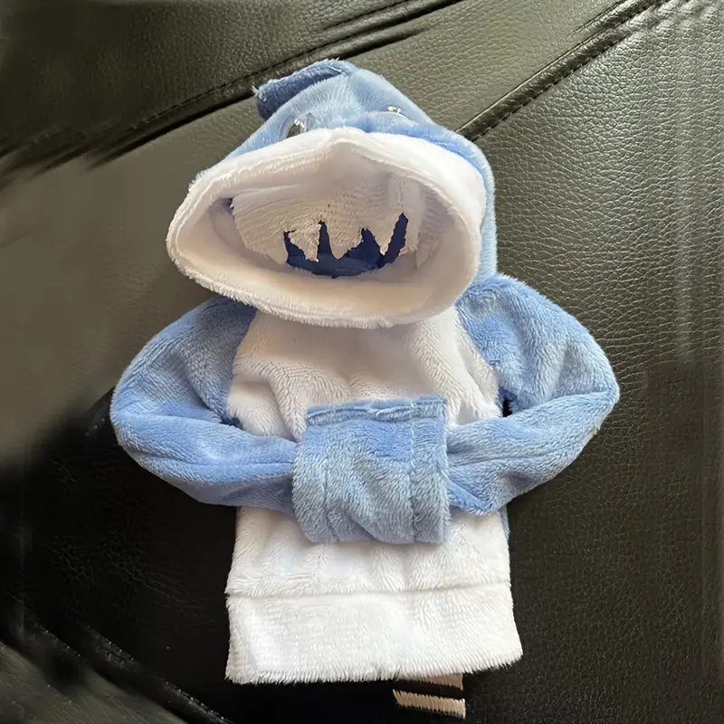 1 Stück Lustige Auto-schalthebelabdeckung, Hai-frosch-hoodie