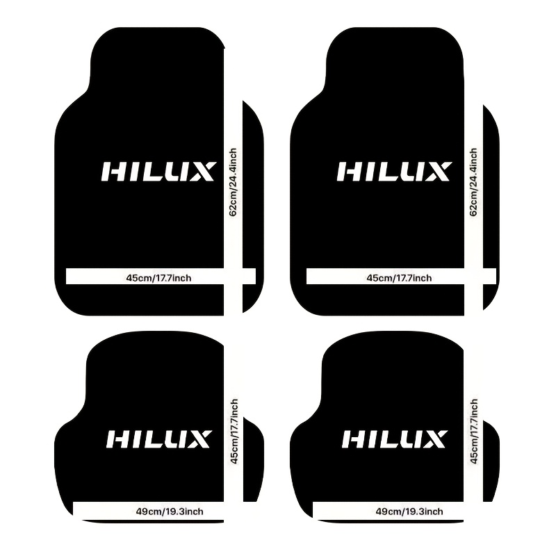 TEMU 4pcs Set Of Hillix Printed Design Floor Mats, Easy To Clean, Suitable For Cars, Trucks, Suvs, Truck Floor Mats | Sporty Floor Mats | Durable