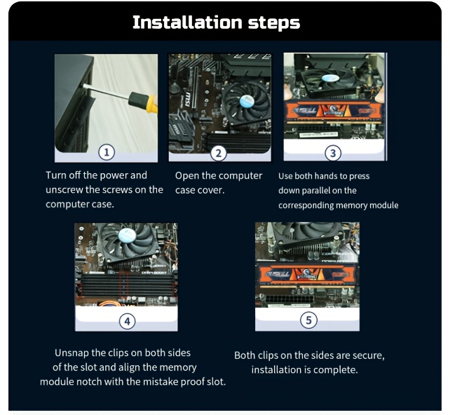 PUSKILL 16GB Kit (2x8GB)/8GB/4GB DDR3 RAM, 1600MHz, 1.5V DIMM Desktop Memory Module - High Performance, Low Power Consumption, Professional Grade Storage for Modern Computers, Speed upgrade Unleash potential. Substantial increase speed| Compatible