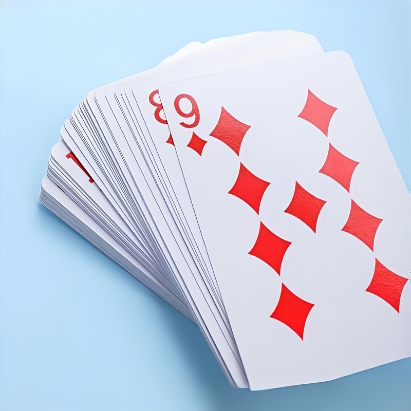 TEMU Thickened And Wear-resistant Adult Paper Playing Cards, 1 Set, Suitable For Home Use, Camping, Travel, Parties, And Leisure. Durable And Smooth,