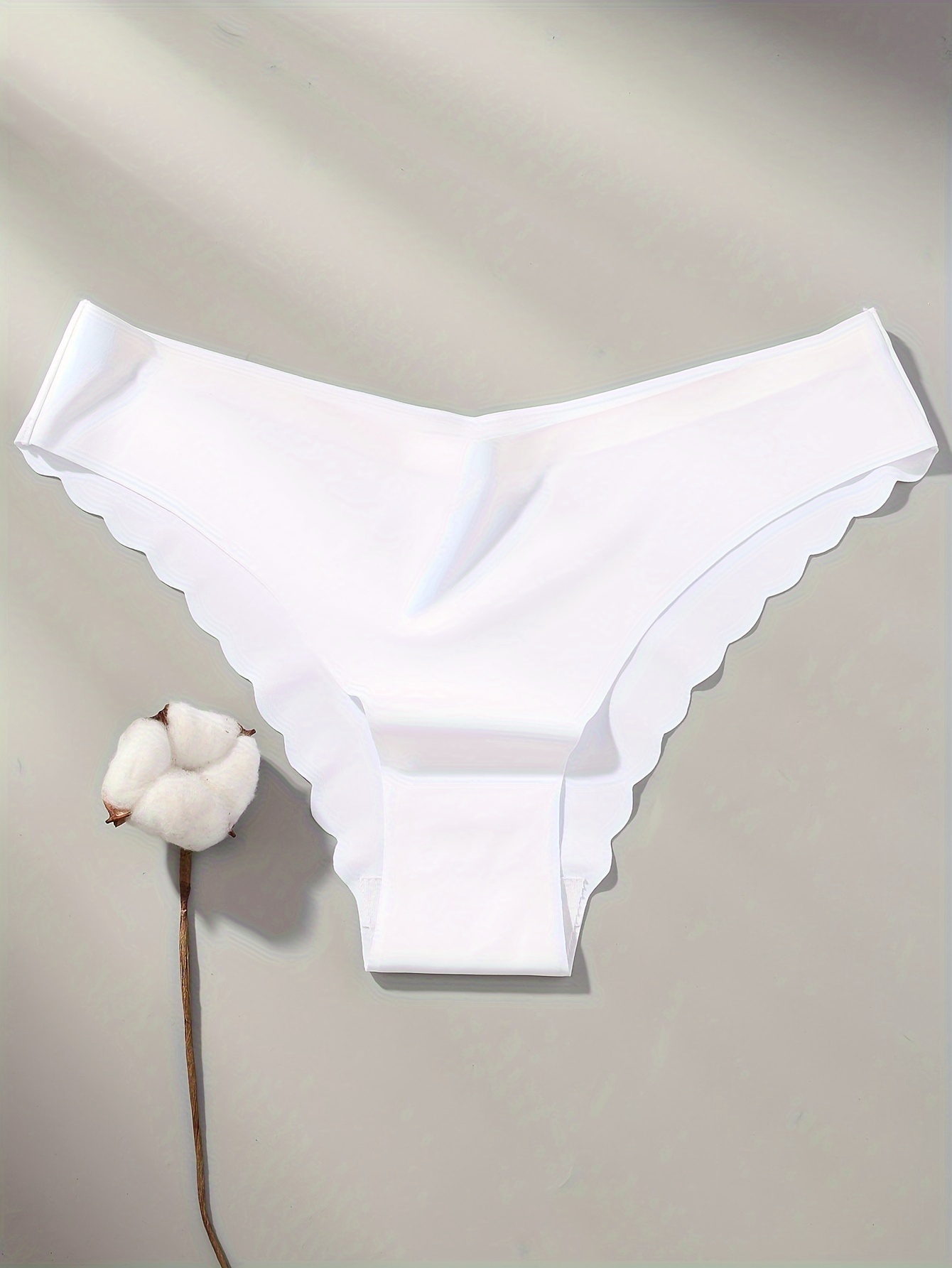 1pz Bragas de Fibra Seda Hielo Transpirables para Mujer con Cintura Sin  Costuras Calzones de Color Minimalista, Ropa Interior Cómoda y S