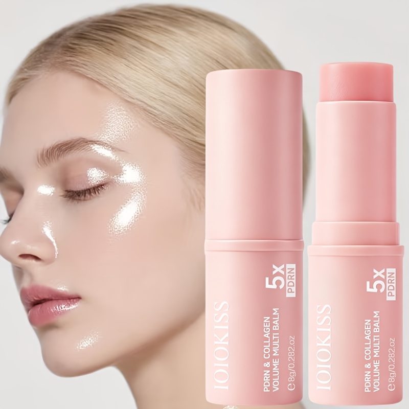 Image of 1pc Korean-style Moisturizing Face Cream Stick, Collagen-infused. , Enhances Skin Radiance, Glow-boosting And Skincare, Suitable For All Light Beige . Compact Stick Design