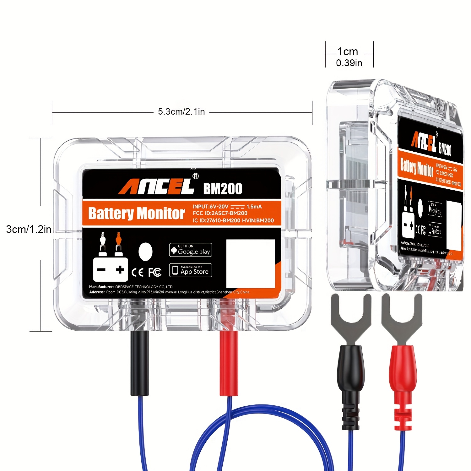 Tester Batteria Auto ANCEL BM200 Bluetooth - Monitor Per Batterie Al Piombo E Litio 12V 100-2000CCA - Foto 5