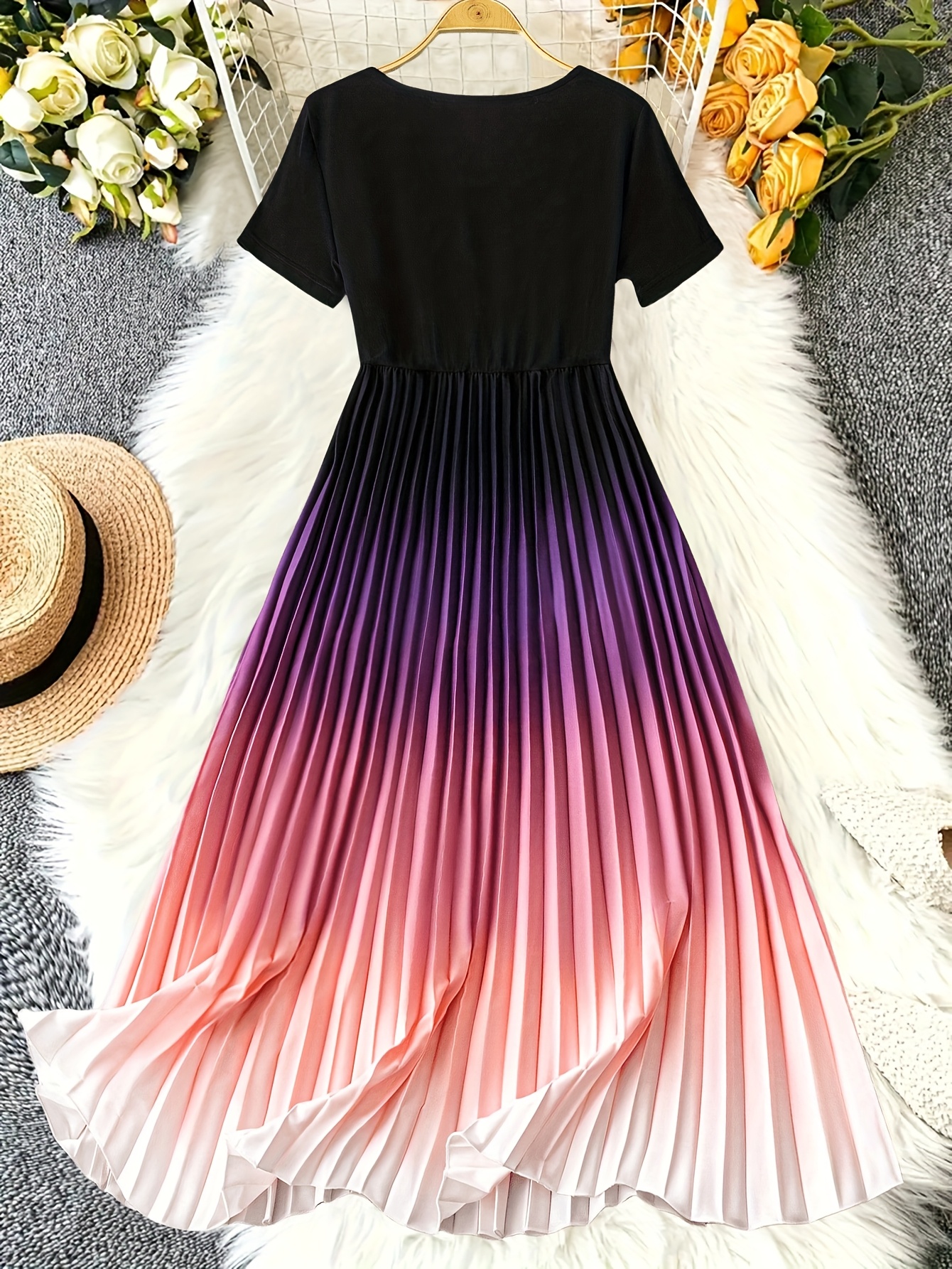 open lace back dress Ashley Lauren 11265 Formal Dress Black/ Hot Pink 2 / Black/ Hot Pink main image 0