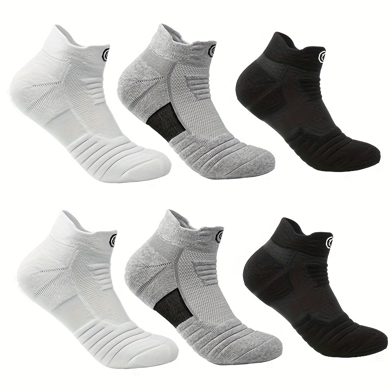 TEMU 6 Pairs Of Men's Anti Odor & Sweat Absorption Low Cut Socks, Comfy & Breathable , For Daily & Outdoor Wearing, Spring And Summer