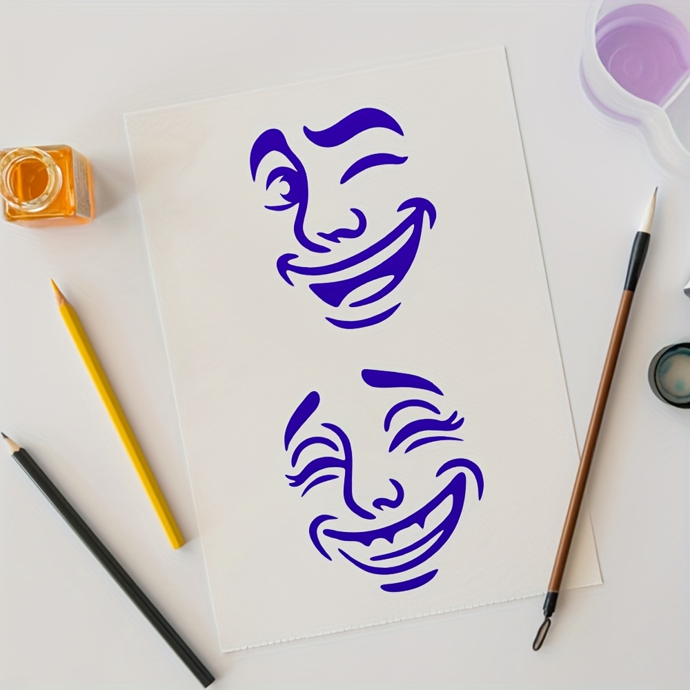 9pcs Template Set for Hand-Drawn and Tracing Projects