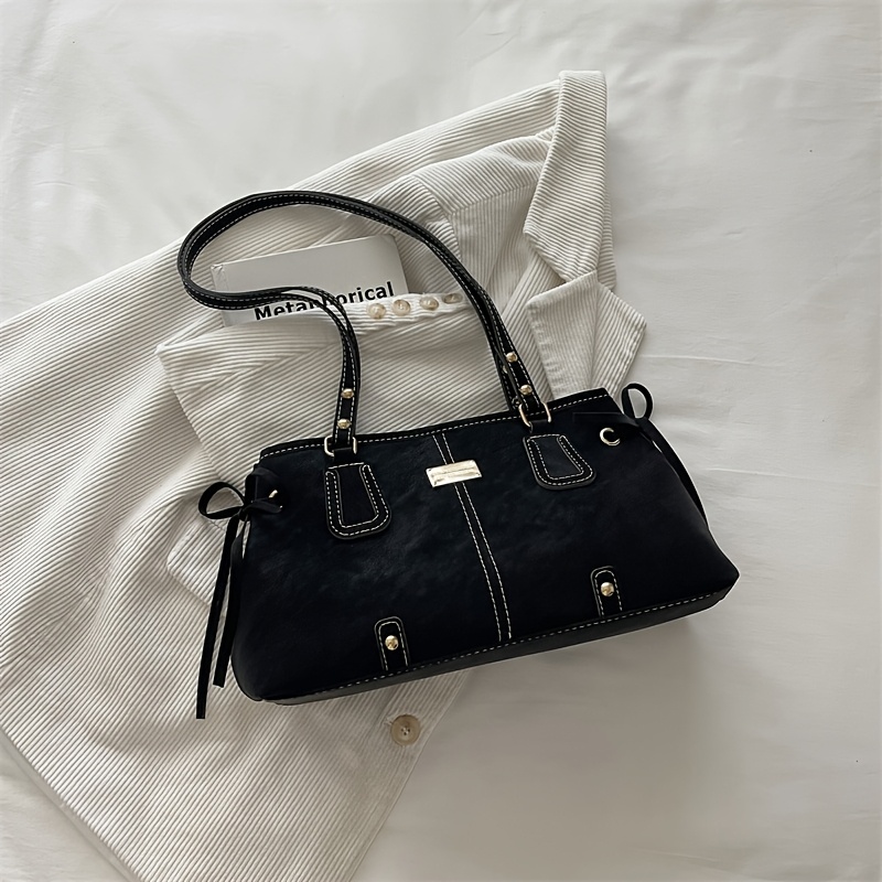 TEMU Mufy Women's Large Capacity Crossbody Tote Bag & Shoulder Handbag - Korean-style Minimalist Light Luxury Suitable For Commuting,, Travel, Zipper