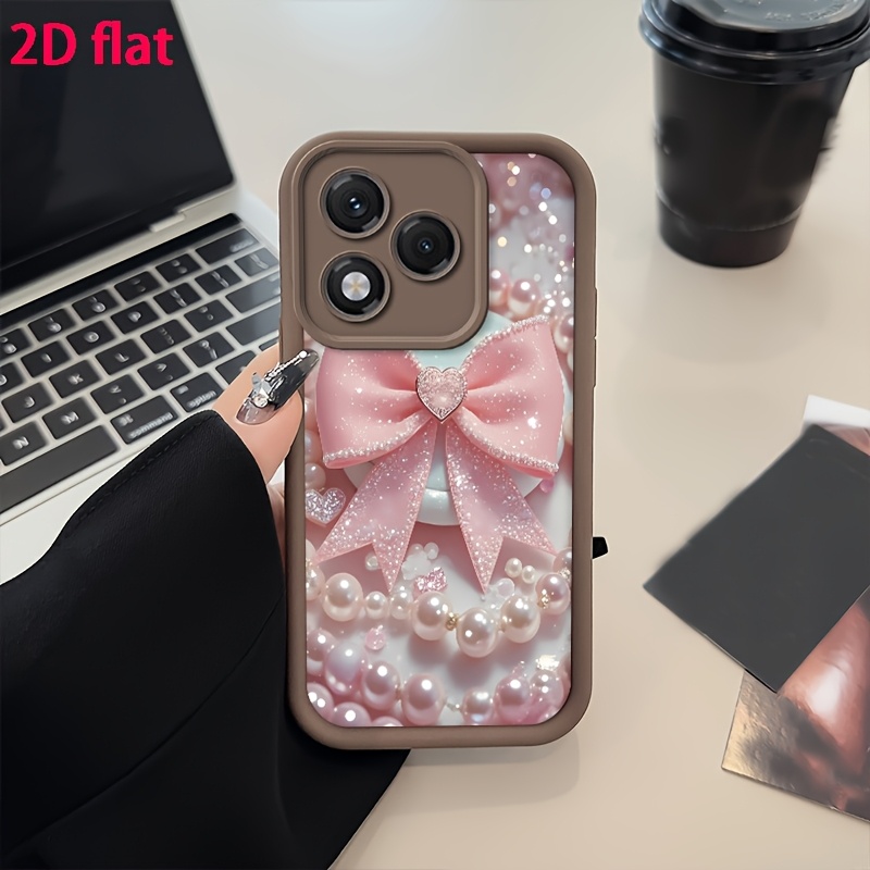 TEMU Phone Case: 2d Flat Fashion Cute Pink Phone Case Suitable 400 Lite| 400/ 300/ 400 Pro/ 300 Pro/ 200/ 200 Pro Tpu Protective Casing Shockproof