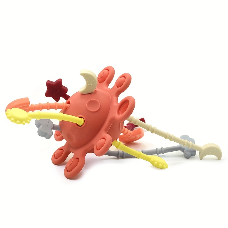 Silicone Pull String Activity Toys for Babies 0 Months