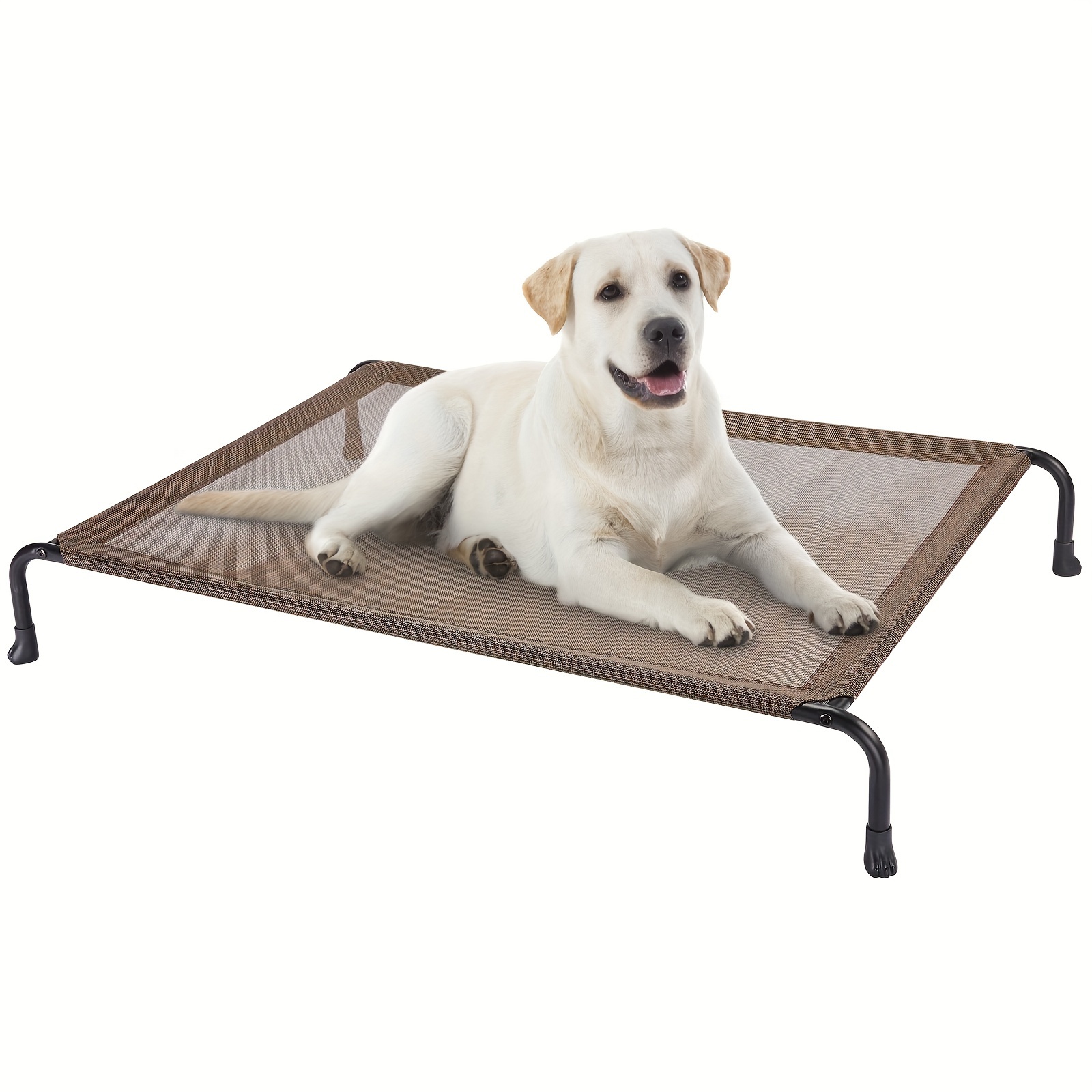 

Veehoo Outdoor Elevated Dog Bed, Cooling Raised Dog Cots Beds With No-slip Feet, Durable Pet Bed For Large Medium Dogs, Washable & Chew Proof Mesh Fabric Cots For Indoor Outdoor