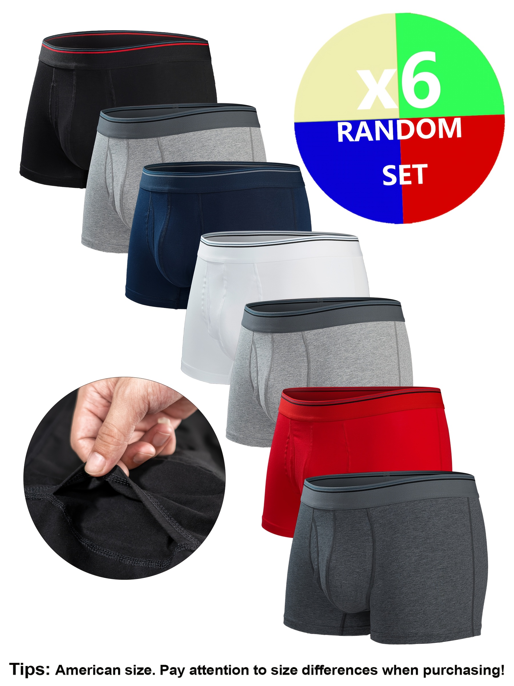 Calzoncillos Bóxer para Hombre, Paquete de Cómodos, Color Beige  Ropa Interior con Abertura Lateral y Bolsillo de U, Diseño